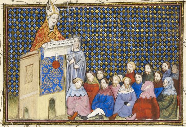 Archbishop Arundel preaches against Richard II